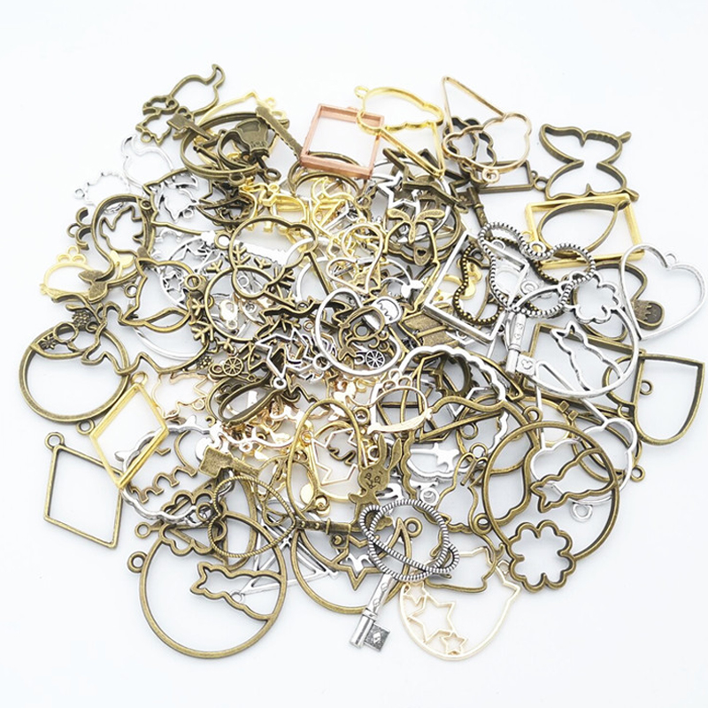 50g 100g DIY Mixed Charms Pend - Resin Art Frame avaliação e preço