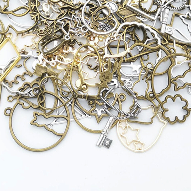 50g 100g DIY Mixed Charms Pend - Resin Art Frame avaliação e preço
