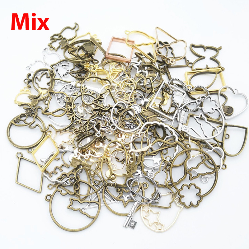 50g 100g DIY Mixed Charms Pend - Resin Art Frame avaliação e preço