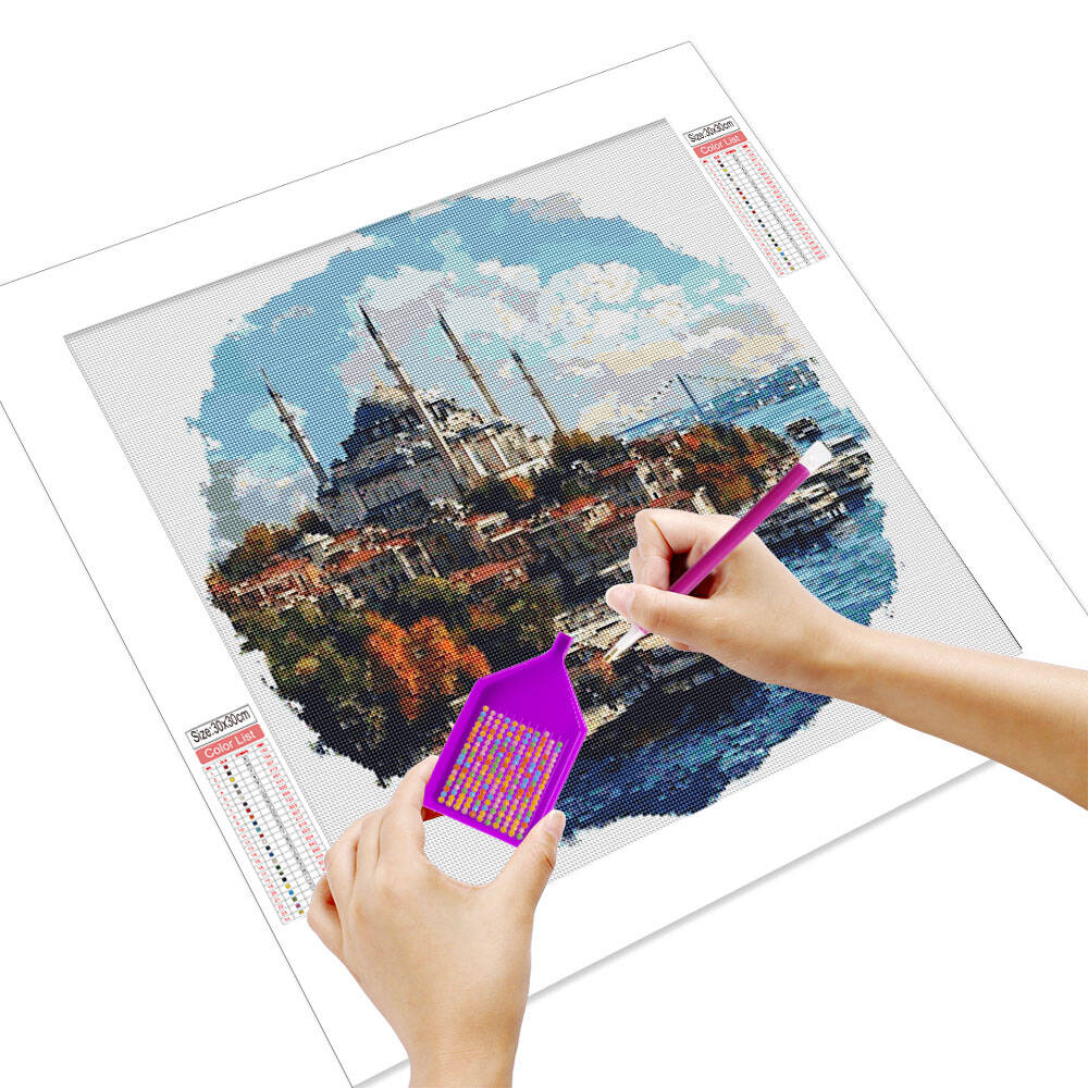 Huacan DIY Diamond Painting Ki - Resin Art Wallpaper avaliação e preço