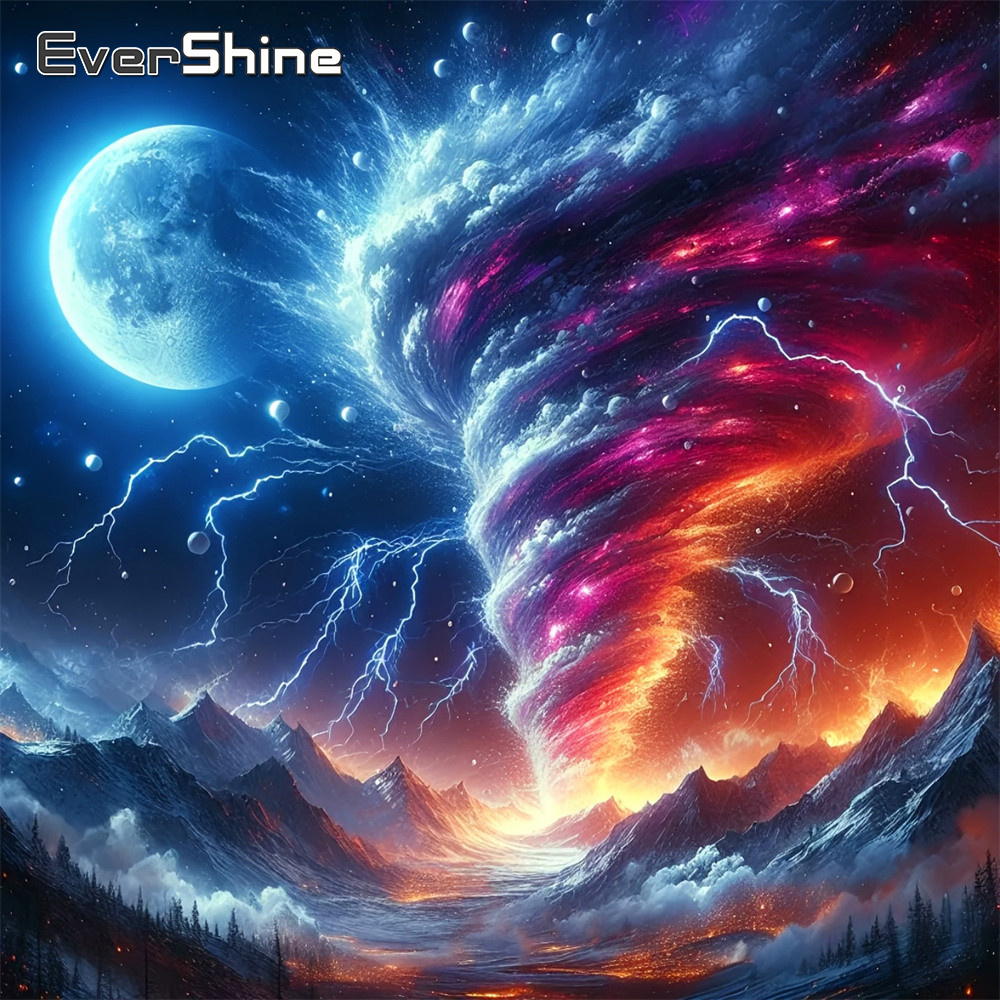 Evershine Full Square Diamond  - Resin Art Wallpaper avaliação e preço