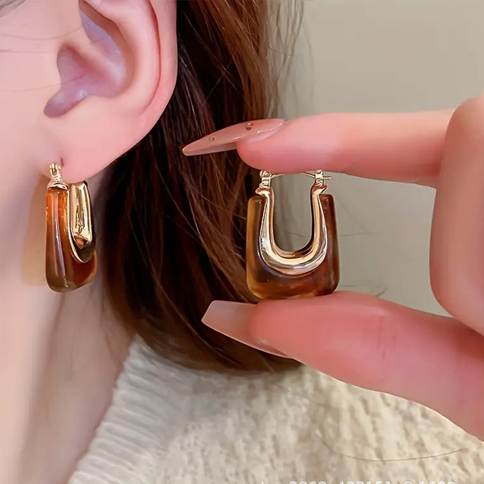 Yupsk French Fashion Vintage U - Resin Art Ring avaliação e preço