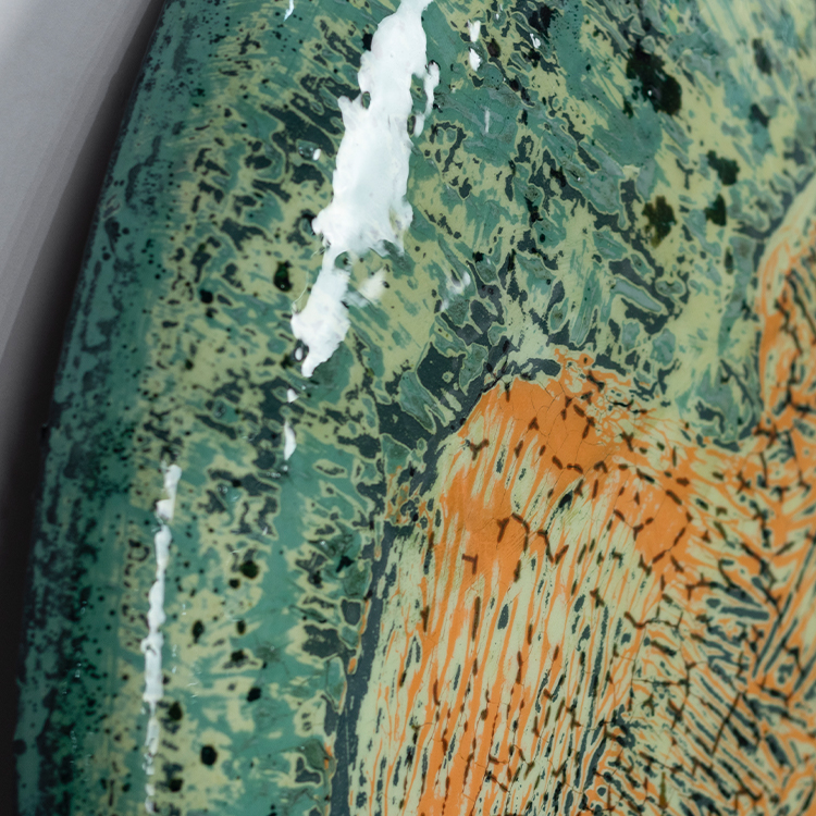 Modern Large Abstract Style Ha - Resin Art On Wood avaliação e preço