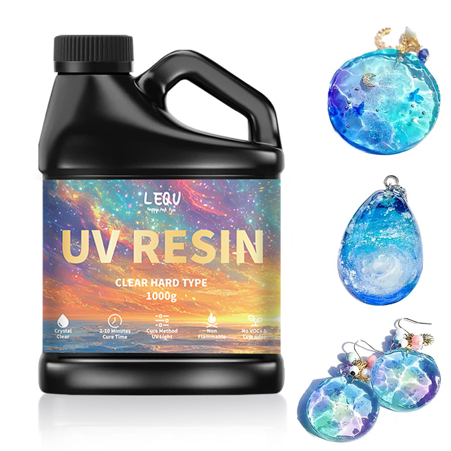 100/200/500/1000g UV Epoxy Res - Resin Art Liquid avaliação e preço