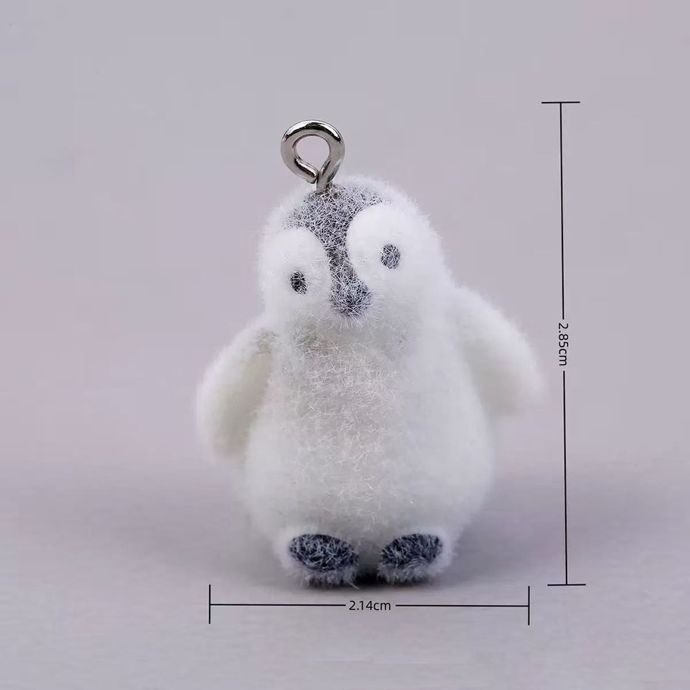 5pcs Flocking Small Penguin Re - Resin Art Earrings avaliação e preço