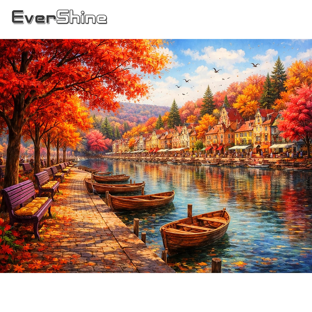 Evershine Diamond Mosaic House - Resin Art For Beginner avaliação e preço
