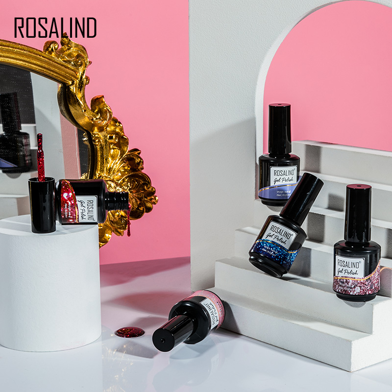 ROSALIND 15ML Glitter Nail Gel - Resin Art All avaliação e preço